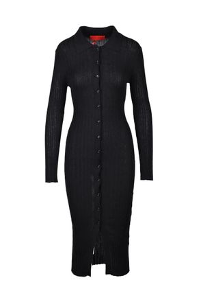 Wild Cashmere Chemise Dress Silk Cashmere - Black