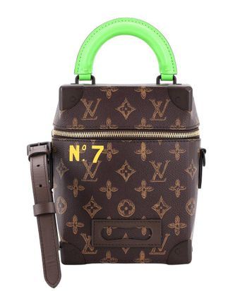 Louis Vuitton Brown Loeil Monogram Canvas Vertical Box Trunk No.7 (Authentic Pre-Loved)
