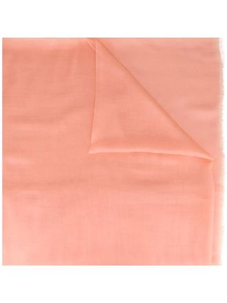 Ferragamo large frayed stole - women - Cashmere - One Size - Yellow