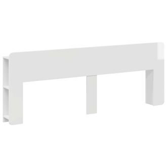 vidaXL Cabecero Con Armario Brillante Madera De Ingenier&iacute;a Vidaxl