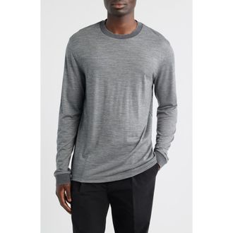 BOSS Talley 110 Wool Long Sleeve Pullover in Medium Grey at Nordstrom, Size Xx-Large