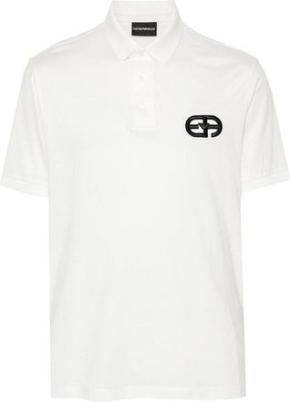 Emporio Armani ASV jersey polo shirt - men - Cotton/Lyocell - 3XL - White
