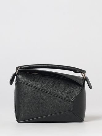 Loewe Puzzle Mini Handbag in Grained Calfskin with Shoulder Strap