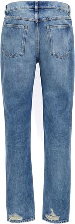 Givenchy Mens Blue Cotton Straight-Leg Jeans Clothing