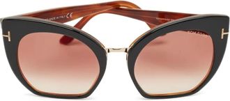 Tom Ford Occhiali da sole Samantha cat-eye - Nero