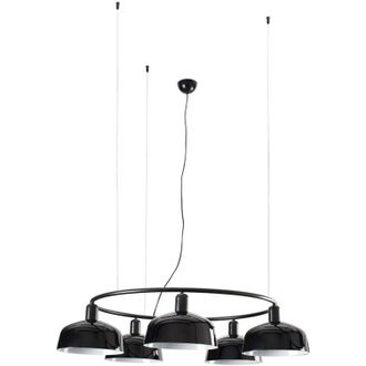 Faro Barcelona Faro Barcelona - Tatawin M L&aacute;mpara Colgante Circular Negro 20343-120-5l