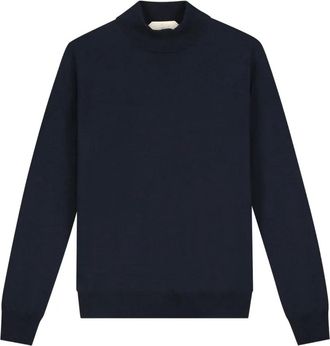 Aurélien Maglione in Cashwool a collo alto - Blu