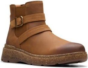 Clarks Noralyn Strap Boot in Tan Leather at Nordstrom Rack, Size 6