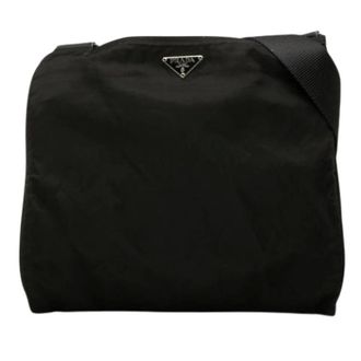 Prada Pre-owned Crossbody Bag - Dames - Pre-owned - Zwart - Maat: ONE Size Nylon