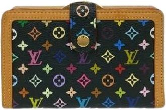 Louis Vuitton Pre-owned Wallets, female, Multicolor, Size: ONE SIZE Pre-owned Porte Monnaie Bil Viennois Monogram Multicolor Leather Wallet