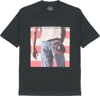 Palace Born to Bun Black Character Pattern Printing Short Sleeve Unisex P20TS068