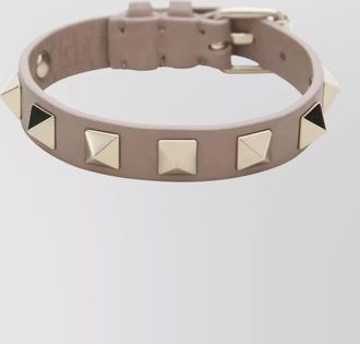 Valentino Garavani leather rockstud bracelet