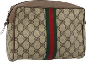 Gucci Pre-owned Clutches, female, Beige, Size: ONE SIZE Pre-owned Clutch Bag