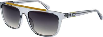 Guess Mens Grey Acetate Sunglasses - Silver - One Size