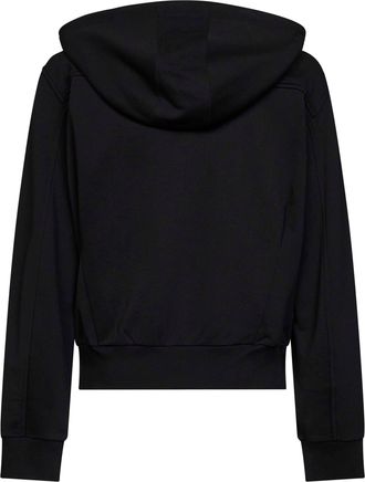 Dries Van Noten Mens Zip-Up Hoodie Harrino Wool Black Sweatshirts Sweater