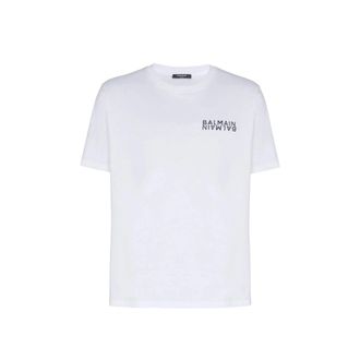 Balmain Logo Print T Shirt