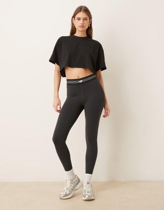 New Balance AC - Leggings neri da 25-Nero