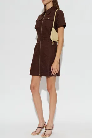 Casablanca Dress With Pockets, Womens, Brown