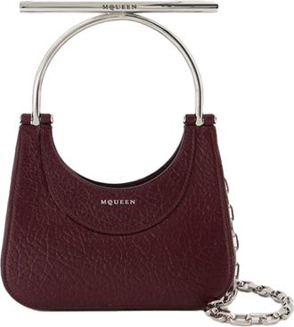 Alexander McQueen Alexander Mcqueen Womens Mini Cross Bar Purse - - Leather - Red Lambskin - One Size