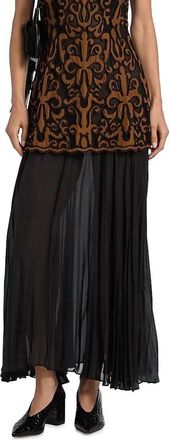 Ulla Johnson Auryn Applique Sleeveless Midi Dress In Saffron