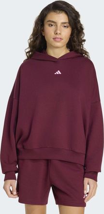 adidas Sweatshirt ADIDAS SPORTSWEAR 3-STREIFEN STUDIO HOODIE, Damen, Gr. XXL, maroon, Obermaterial: 70% Baumwolle, 30% Polyester, normal, V-Ausschnitt, anges