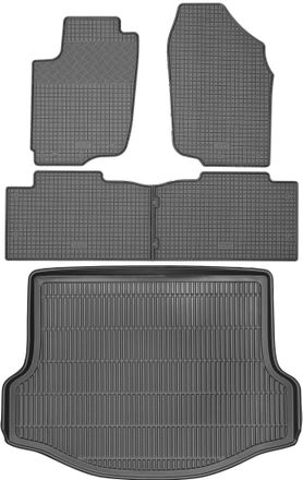 OEM Juego De Alfombrillas De Goma Para Coche Y Maletero Para Toyota Rav4 Iv Suv (2013-2018)