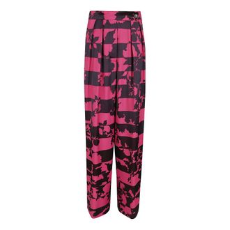Dries Van Noten Wide Trousers, female, Multicolor, Size: XS Puvis Trousers