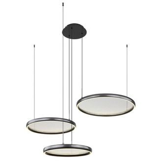 Netlighting Briggs Pendant Matt Black 3x LED Dimmable 2700 6000K Remote Control