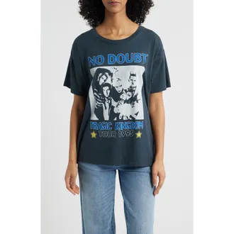 Daydreamer No Doubt Tragic Kingdom Cotton Graphic T-Shirt in Vintage Black at Nordstrom, Size X-Large