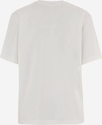 Fendi Mens T-Shirt Cotton Logo White T-Shirts And Polos
