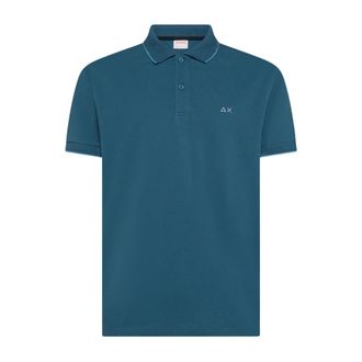 Sun 68 Polo Shirts, male, Blue, Size: 2XL Polo Shirt