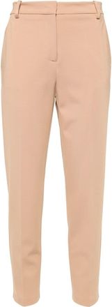 Pinko ribbed tailored trousers - women - Polyamide/Viscose/Spandex/Elastane/Acetate/Polyester - 46 - Brown