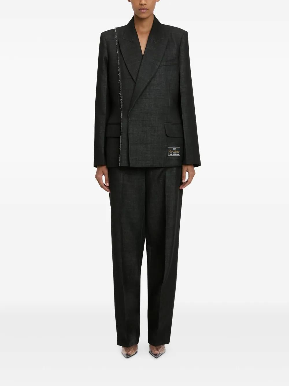 【Victoria Beckham】バージンウールブレザー Victoria Beckham double-breasted blazer - women - Polyester