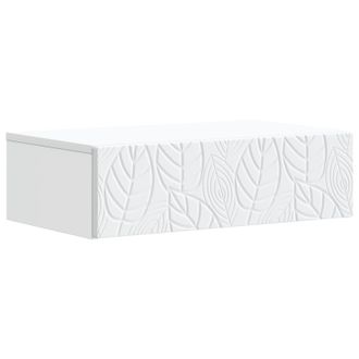 vidaXL Mesa Lateral Montada En La Pared Blanco 87,5 X 34,5 X 17 Cm Vidaxl