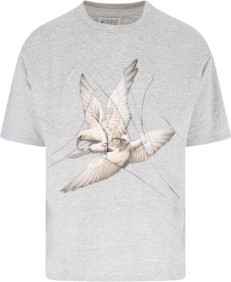 Maison Margiela T-Shirt Creased Bird