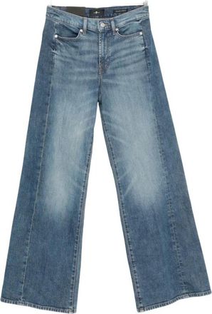 7 For All Mankind Lotta 3NG - Dames - Loose Fit Jeans - Blauw - W25 - Katoen - Jeans