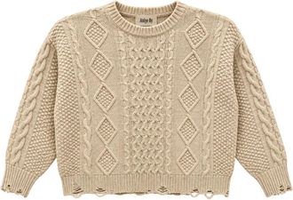 Aniye By Trui met ronde hals - Dames - Ronde hals truien - Beige - XS - Truien & Vesten