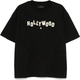 Amiri Hollywood Shotgun T-shirt - Heren - T-shirts - Zwart - M - Katoen - Tops