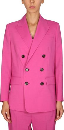 Dsquared2 Fuchsia Solid Notched Lapel Jacket