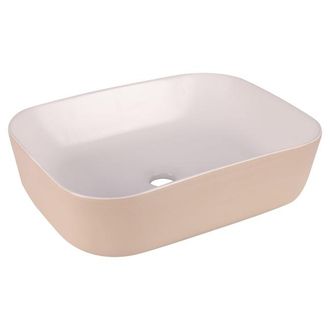 Differnz ZENA Waskom - 48x38x13cm - keramiek - beige/wit