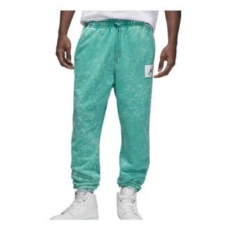 Nike Jordan Mens Air Jordan FW22 Solid Color Logo Lacing Sports Pants/Trousers/Joggers Green DR3089-322