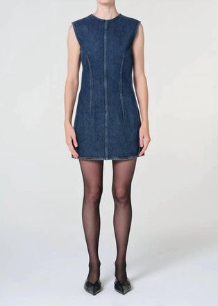 A Gold E Barton Dress In Indigo