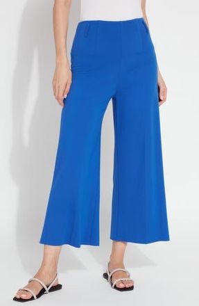 Lyssé Ellis High Waist Crop Wide Leg Pants in Cobalt Pop at Nordstrom Rack, Size Small