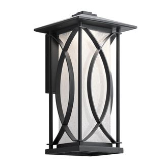 Netlighting Kichler Ashbern Outdoor 1 Light Wall Lantern Textured Black IP44