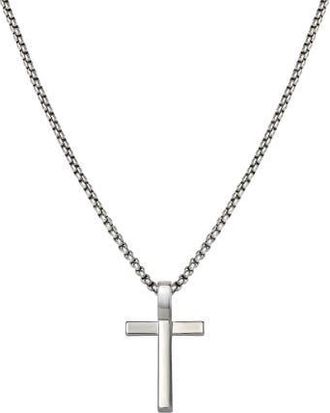 Lucky Brand Cross Pendant Necklace - 22 in Silver at Nordstrom