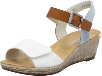 Rieker Womens Fanni Sandals In Weiss/cayenne/ciel