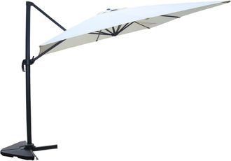 Concept Usine Sombrilla crudo desplazada rectangular 3 x 4 m giratoria 360