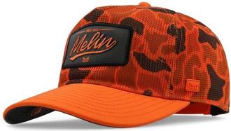 Melin Odyssey Mac Retro Hydro Unstructured Micromesh Snapback Hat in Safety Orange at Nordstrom, Size X-Large