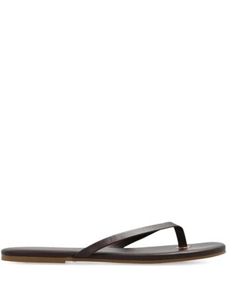 Melissa Odabash thong-strap leather sandals - Brown