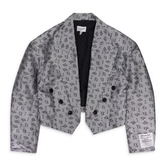 Vaquera MUSIC NOTE JACQUARD TUXEDO GRAY BLAZERS